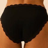 Mid-Rise Knicker - Black
