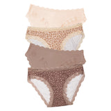 Original Knicker Four Pack - Neutral Leopard