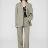 Carrie Wool Pant - Green Khaki