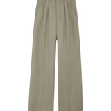 Carrie Wool Pant - Green Khaki