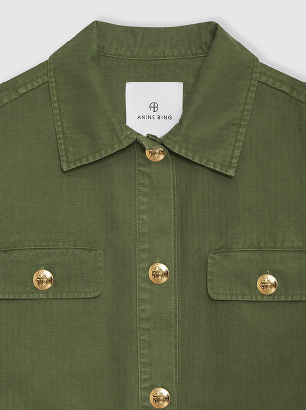 Corey Cotton Jacket - Army Green