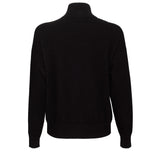 Finn Half Zip Cashmere Sweater - Black