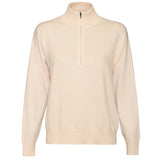 Finn Half Zip Cashmere Sweater - Cream