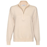Finn Half Zip Cashmere Sweater - Cream