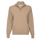 Finn Half Zip Cashmere Sweater - Oatmeal