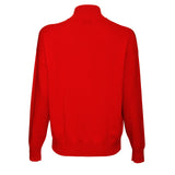 Finn Half Zip Cashmere Sweater - Scarlet