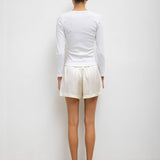 Kelly Slim Fit Long Sleeve - White