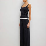 Pointelle Classic Tank Top - Black