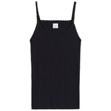 Pointelle Classic Tank Top - Black