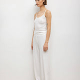 Pointelle Classic Tank Top - White