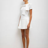 Pointelle Slim Fit Tee - White