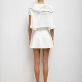 Pointelle Slim Fit Tee - White