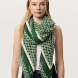 Mira Cotton Scarf - Vintage Garden Green