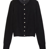 Molly Open-Knit Cardigan - Black
