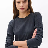 The Slub Longsleeve Tee - Black