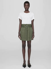 Aveline Cotton Skirt - Army Green