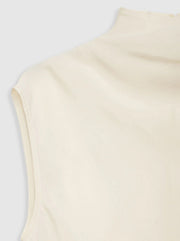 Ianna Silk Blend Top - Pearl