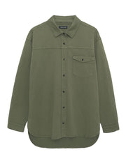 Sloan Cotton Shirt - Army Green