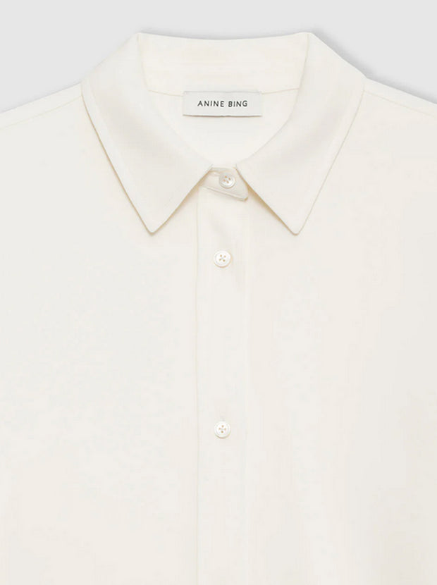 Mary Button-Up Shirt - Ivory