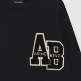 Miles Letterman Sweatshirt - Black