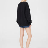 Miles Letterman Sweatshirt - Black