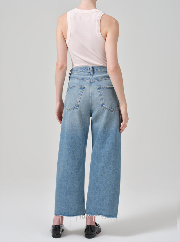 Ayla Baggy Raw Hem Crop Jean - Sodapop