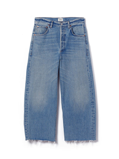 Ayla Baggy Raw Hem Crop Jean - Sodapop