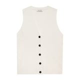 Lawrence Silk-Blend Vest - Ivory