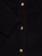 The Darcy Cashmere Cardigan - Black