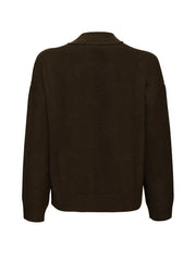 The Darcy Cashmere Cardigan - Dark Khaki