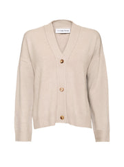 The Darcy Cashmere Cardigan - Taupe