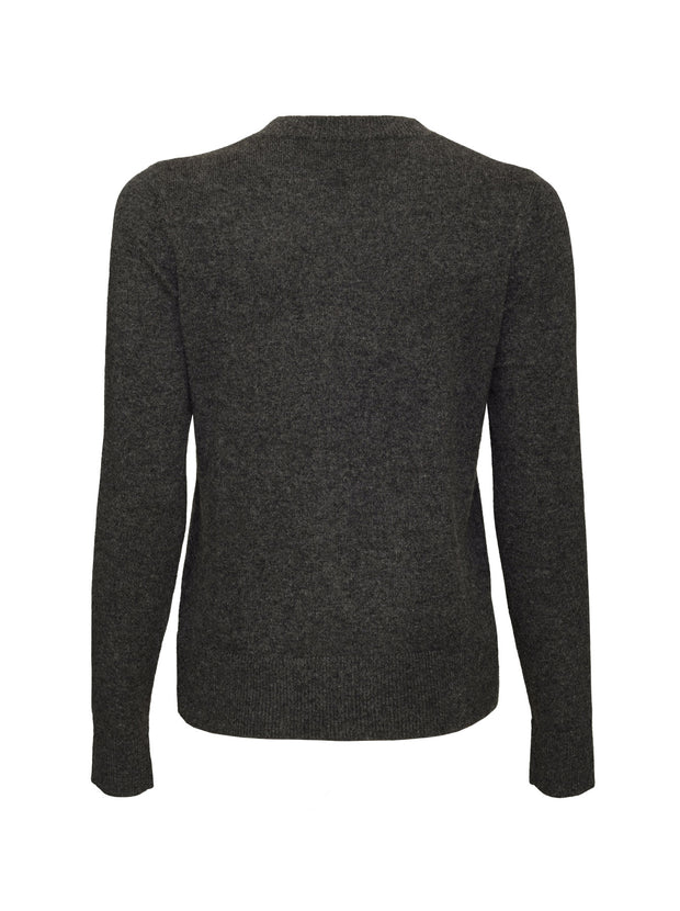 The Essential Cashmere Crew - Charcoal