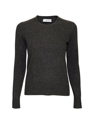 The Essential Cashmere Crew - Charcoal