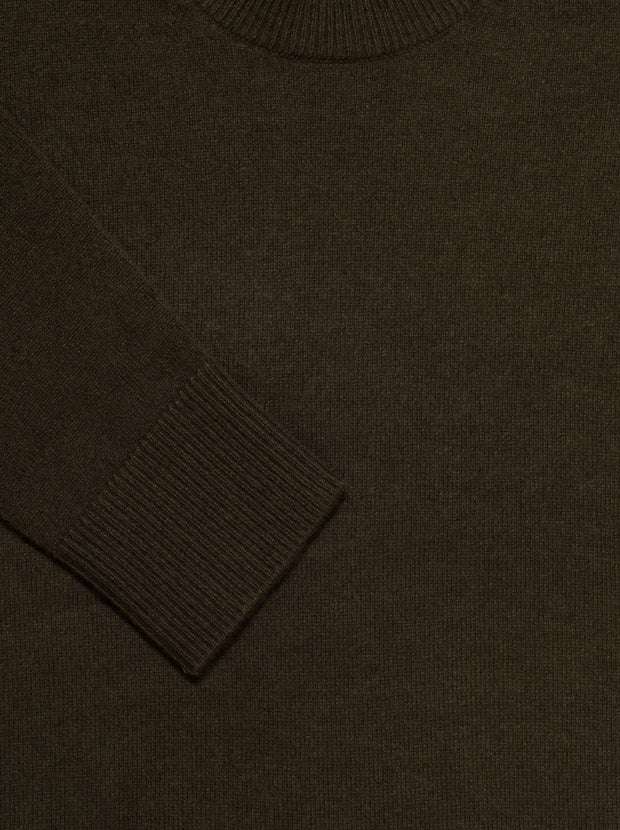 The Essential Cashmere Crew - Dark Khaki