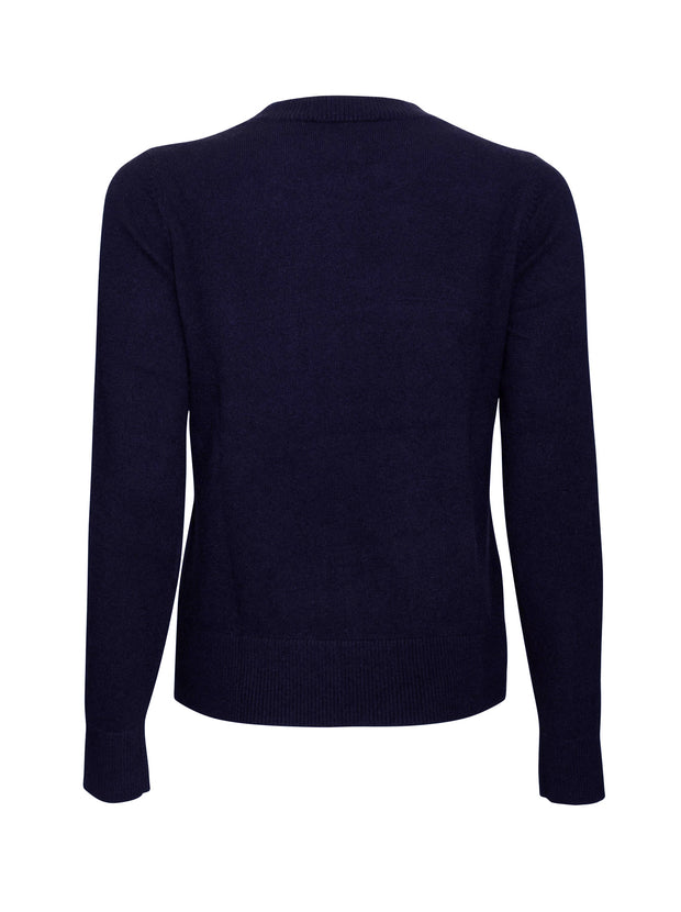 The Essential Cashmere Crew - Navy