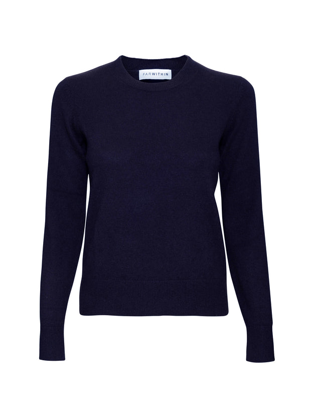 The Essential Cashmere Crew - Navy