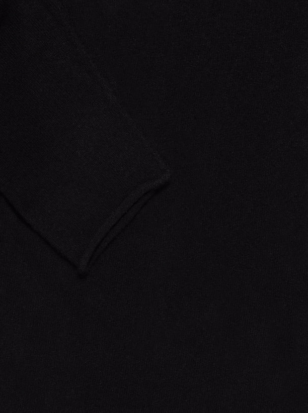 The Essential Cashmere Funnel Neck - Black