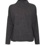 The Essential Cashmere Funnel Neck - Charcoal