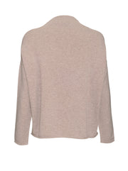 The Essential Cashmere Funnel Neck - Heather Beige