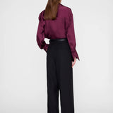 Bridget Silk-Blend Shirt - Fig