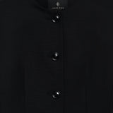 Huda Wool-Blend Blazer - Black