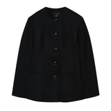 Huda Wool-Blend Blazer - Black