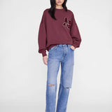 Miles Letterman Sweatshirt - Fig