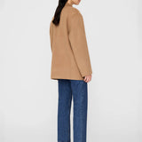 Quinn Oversized Wool Blazer - Camel