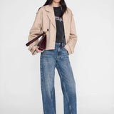 Spencer Sweatshirt Leopard - Washed Black