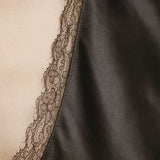 Barb Lace Crop Sleeveless Crew - Chocolate