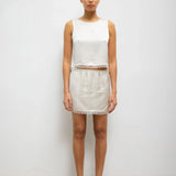 Barb Lace Mini Skirt - Creme