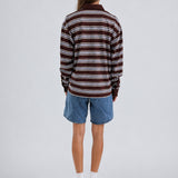 Rugby Stripe Top Long Sleeve - Brown/Multi