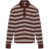 Rugby Stripe Top Long Sleeve - Brown/Multi