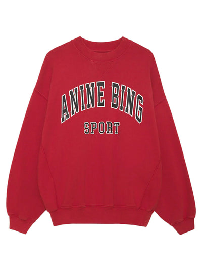 Jaci Oversized Anine Bing Sweatshirt - Red